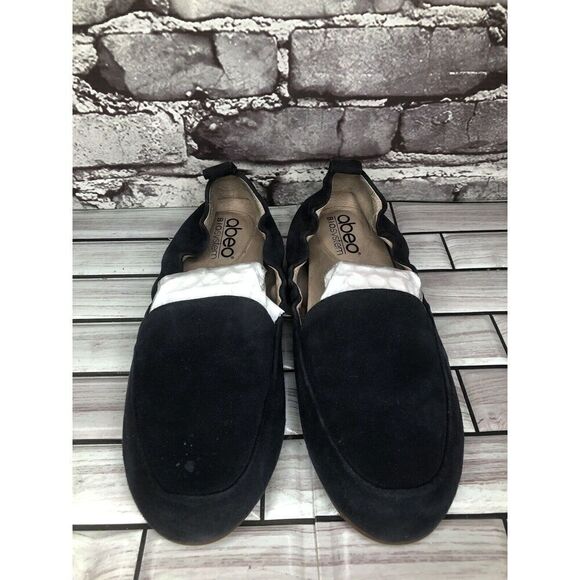 Abeo Bio System Jean Navy Blue Suede Leather Flats Shoes Women’s Sz 6N US/36.5EU - Picture 3 of 16